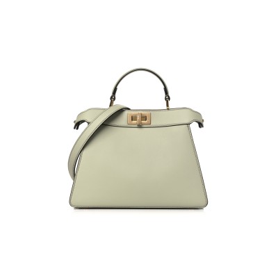 FENDI PEEKABOO I SEE U SATCHEL GREEN TEA  (20*15*11cm)
